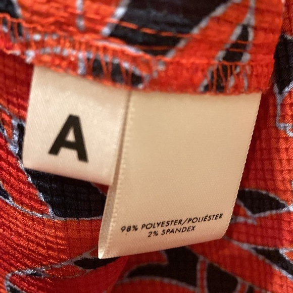 Ann Taylor Women’s Size S Blouse Top High Ruffle Neck Ruching Balloon Sleeves - Picture 4 of 7